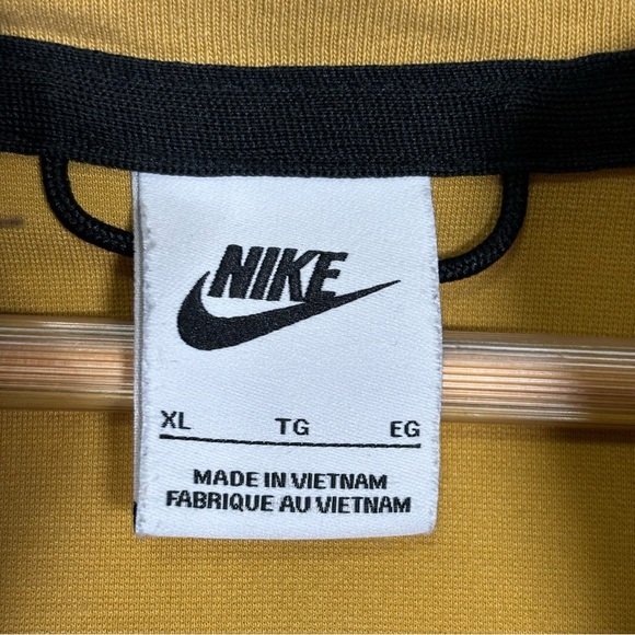 Nike Tech Full-Zip Lightweight Hooded Knit Jacket-Golden Yellow-Men XL - Picture 6 of 7
